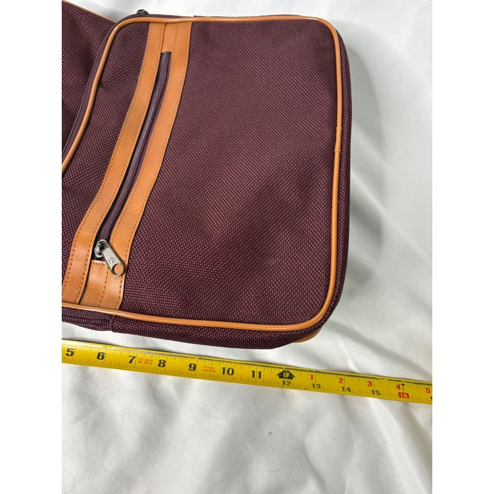 Vintage Chivas Regal Messenger Bag Burgundy Canvas Crossbody Shoulder Bag Retro‎